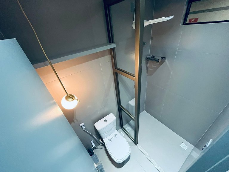 Lindo Studio à Beira Mar com Área Externa