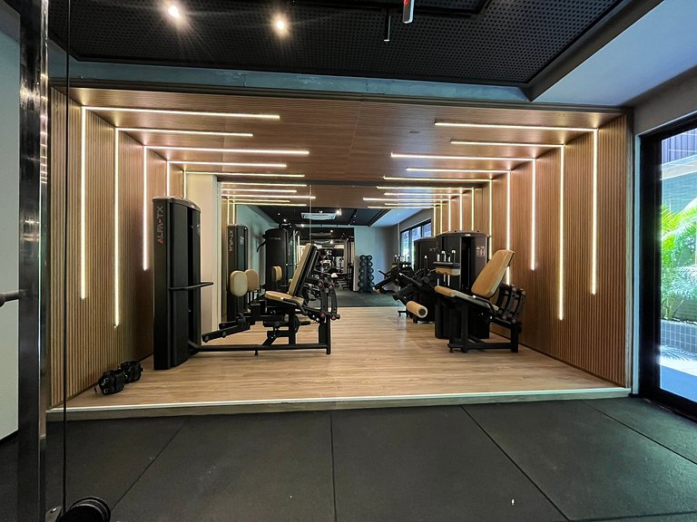 Lindo Studio à Beira Mar com Área Externa