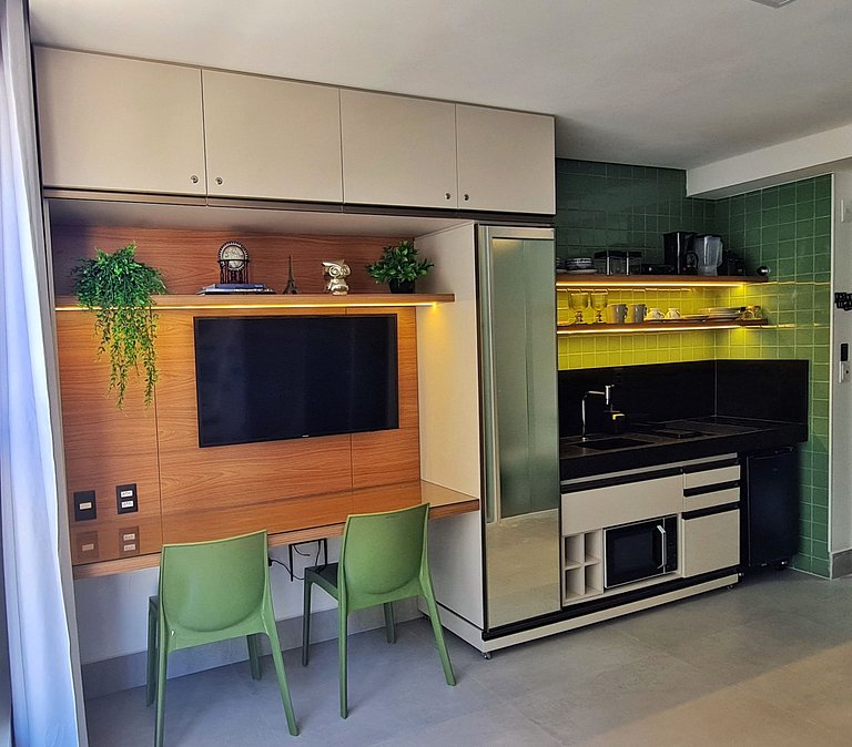 Flat no Bessa a 50m da praia