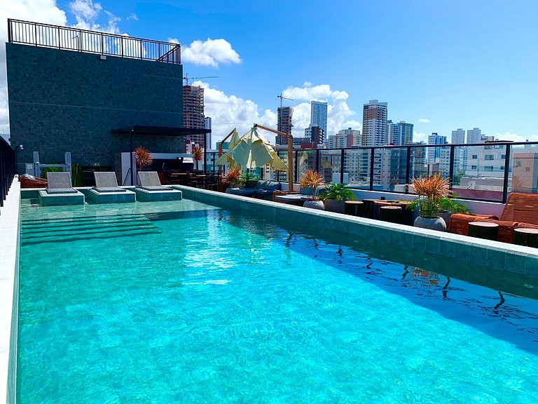 Studio Completo na Praia do Bessa | Perto de Tudo