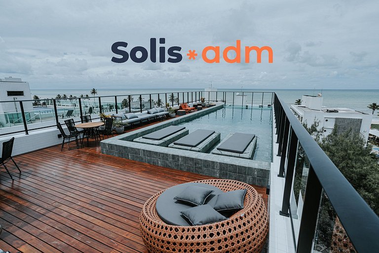 Studio moderno com cama king e muito conforto