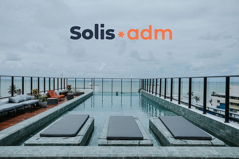 Studio moderno com cama king e muito conforto