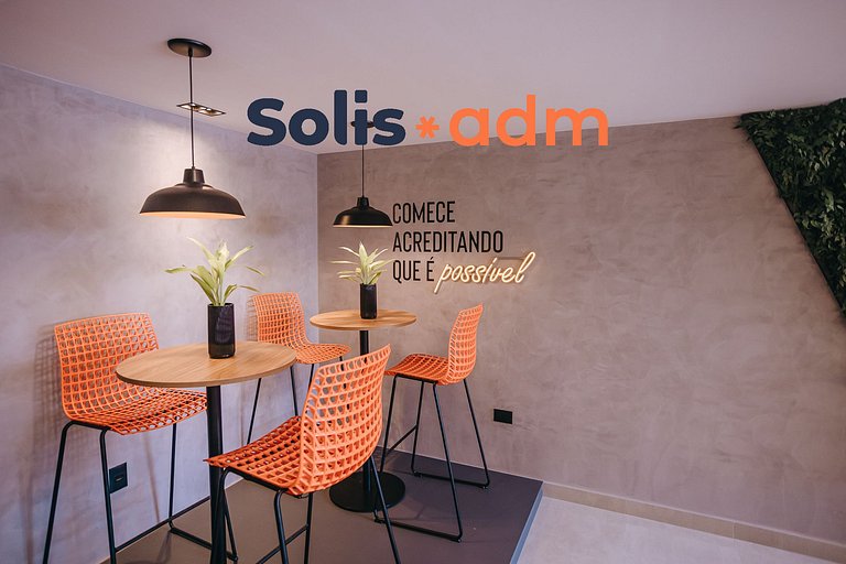 Studio moderno com cama king e muito conforto