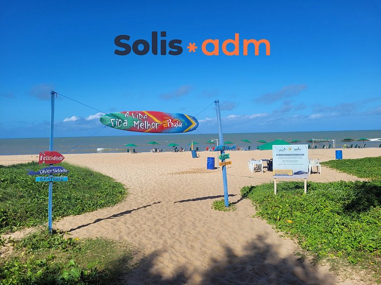 Studio Confortável Cama King 50m da Praia