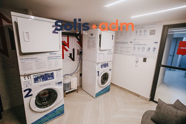 Studio moderno com cama king e muito conforto