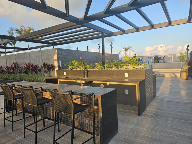 Apartamento Beira Mar Completo e Confortável