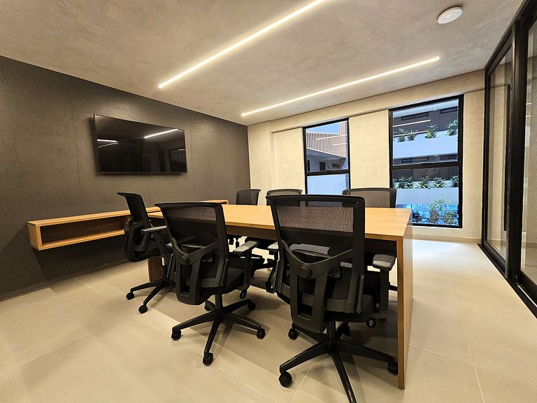 Lindo Studio à Beira Mar com Área Externa