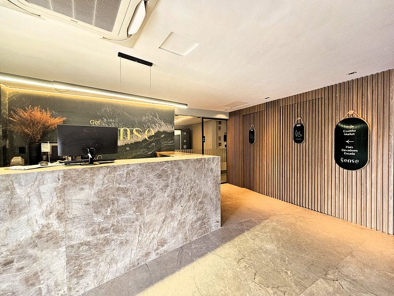 Flat "pé na areia" no Caribessa