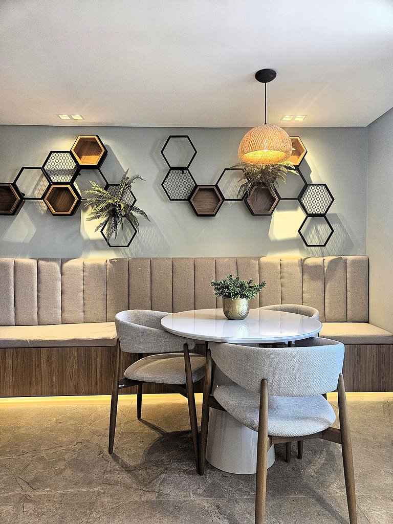 Flat com Varanda e Vista-Mar no Get Sense