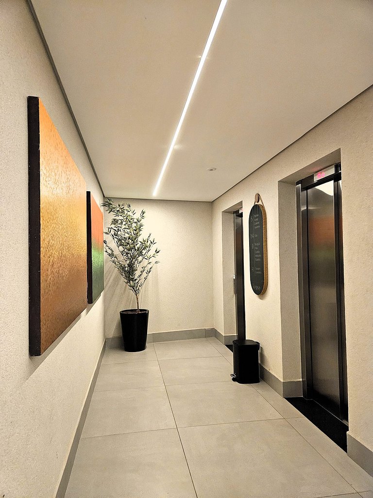 Flat com Varanda e Vista-Mar no Get Sense