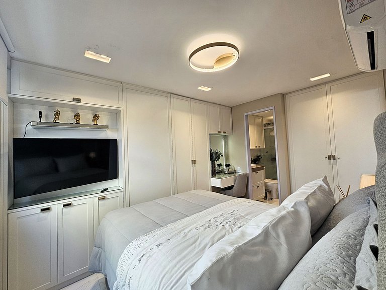 Apartamento Elegante 2 Quartos 50m da Praia