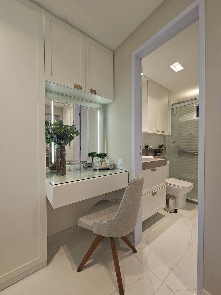 Elegante Apartamento 2 Quartos – 100m da Praia