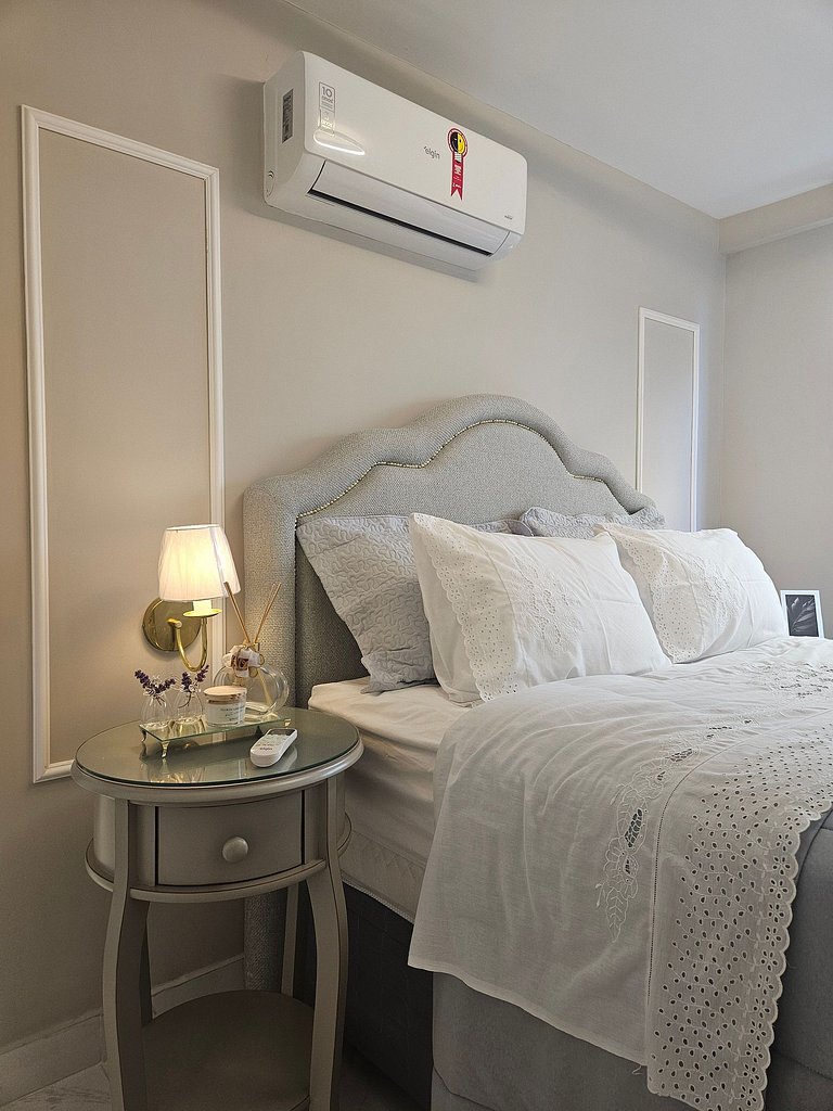 Apartamento Elegante 2 Quartos 50m da Praia