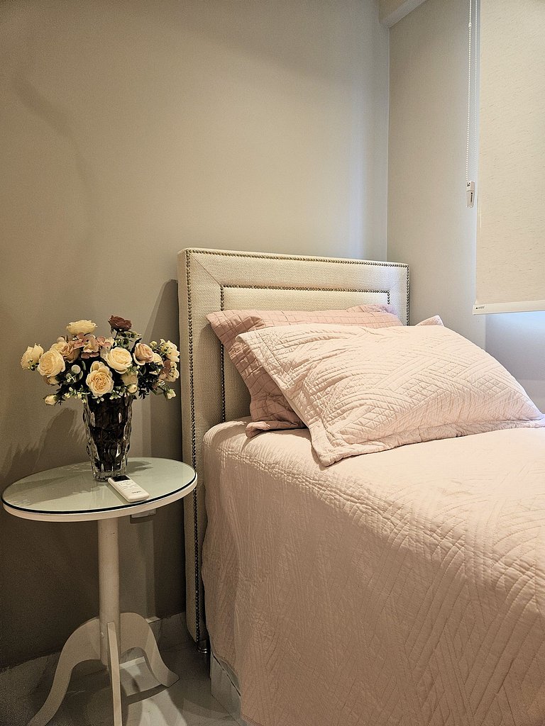 Apartamento Elegante 2 Quartos 50m da Praia