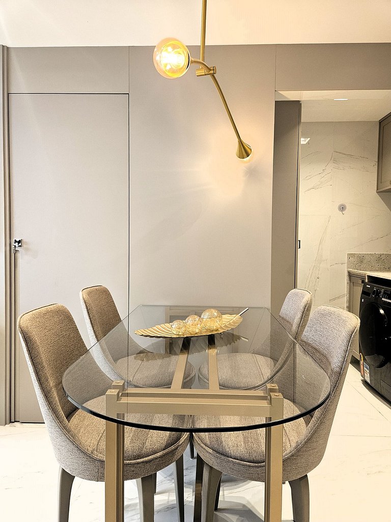 Elegante Apartamento 2 Quartos – 100m da Praia
