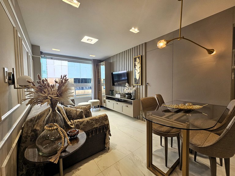 Elegante Apartamento 2 Quartos – 100m da Praia