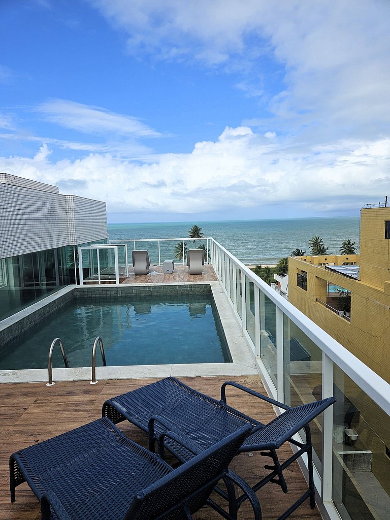 Elegante Apartamento 2 Quartos – 100m da Praia