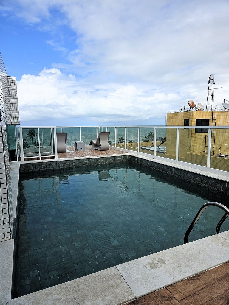 Apartamento Elegante 2 Quartos 50m da Praia