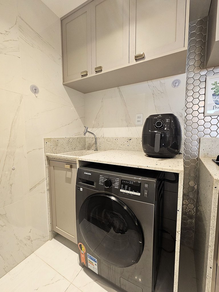 Elegante Apartamento 2 Quartos – 100m da Praia