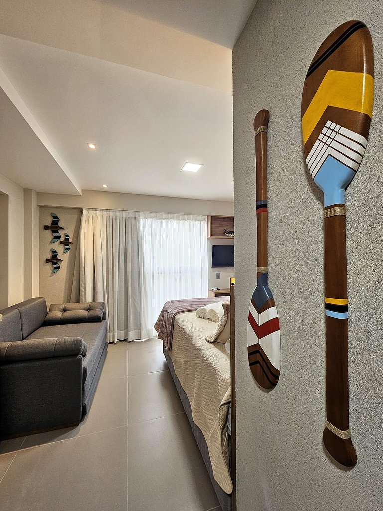 Lindo Flat Beira-Mar no Beach Haus