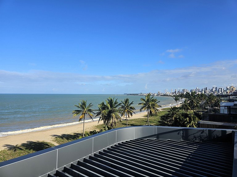 Flat "pé-na-areia" estilo Resort