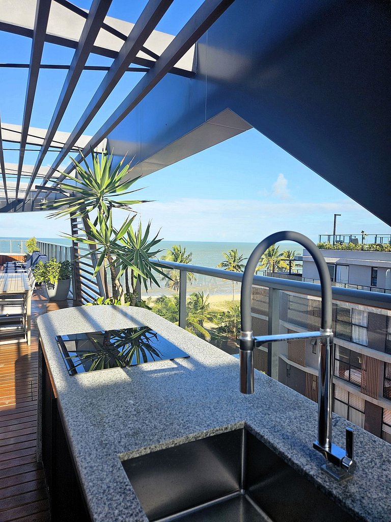 Flat Setai Aquamaris – estilo resort a Beira-Mar