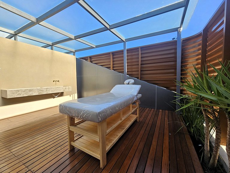 Flat Setai Aquamaris – estilo resort a Beira-Mar