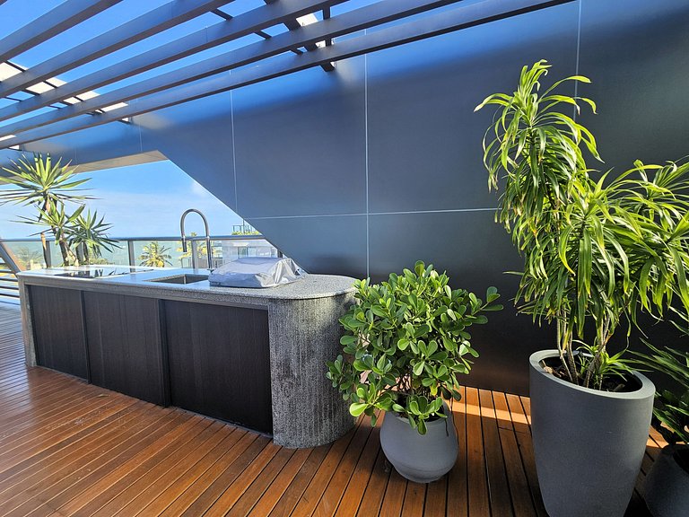 Flat Setai Aquamaris – estilo resort a Beira-Mar