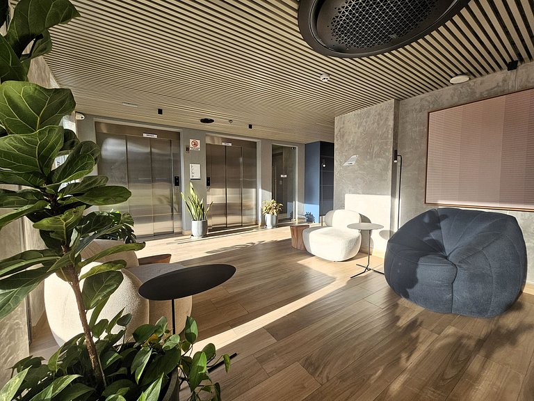 Flat Setai Aquamaris – estilo resort a Beira-Mar