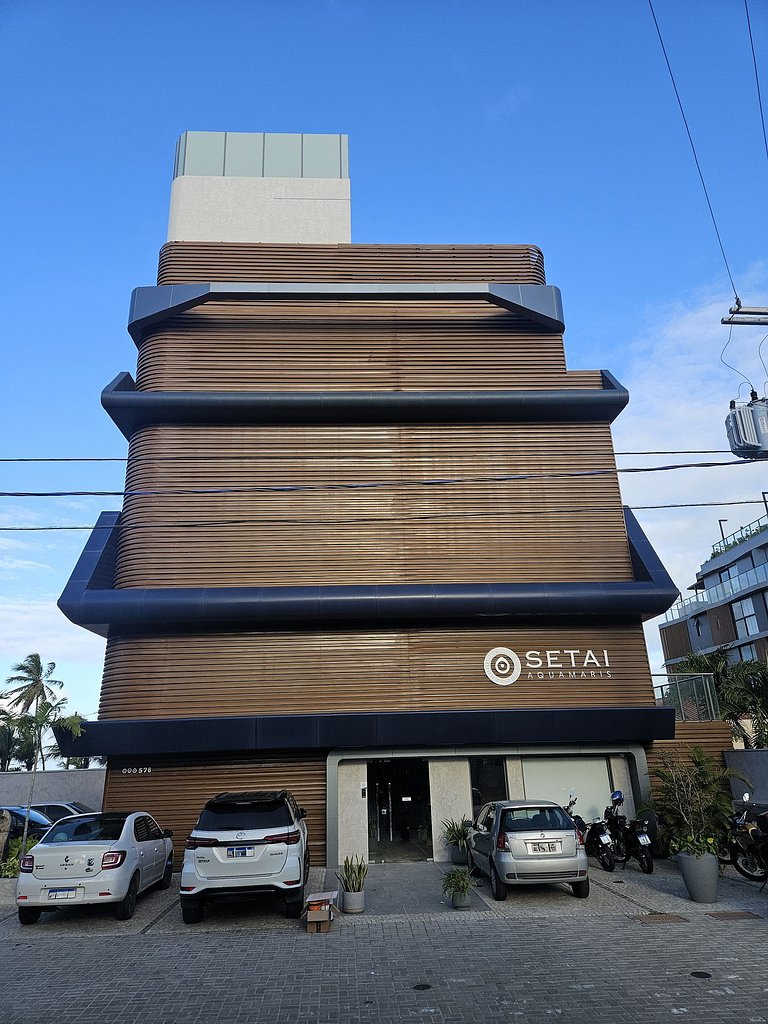 Flat Setai Aquamaris – estilo resort a Beira-Mar