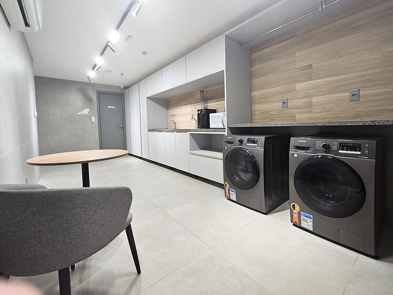 Flat Setai Aquamaris – estilo resort a Beira-Mar