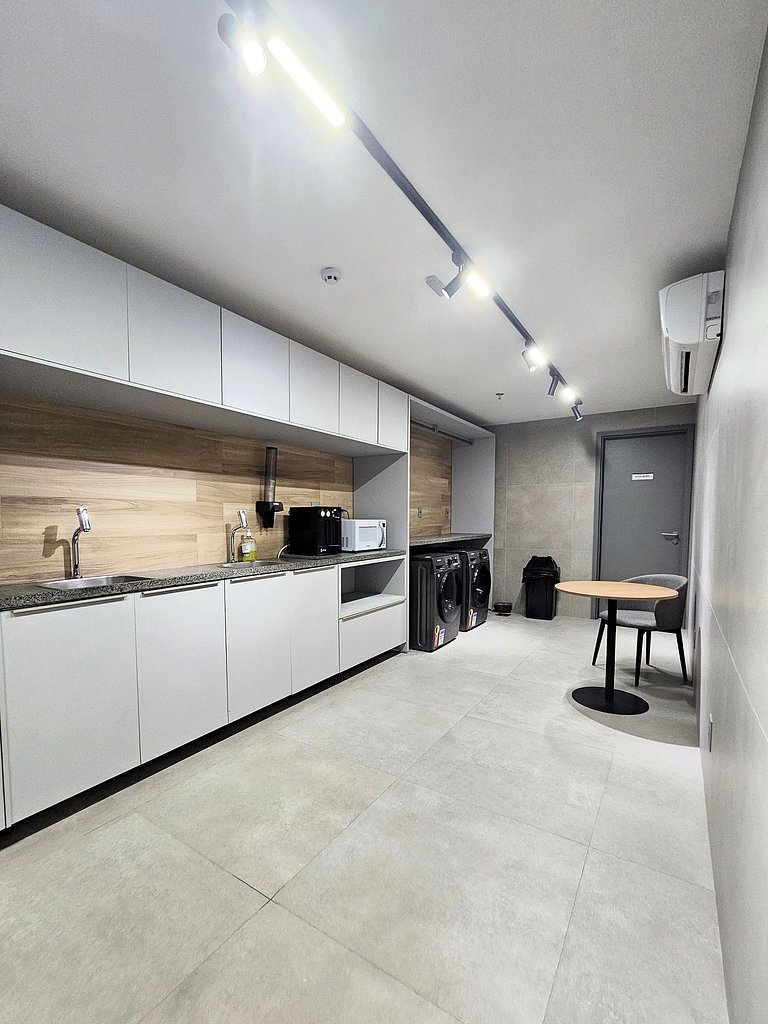 Flat Setai Aquamaris – estilo resort a Beira-Mar