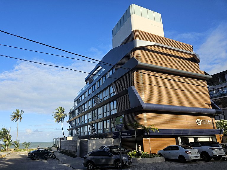 Flat Setai Aquamaris – estilo resort a Beira-Mar