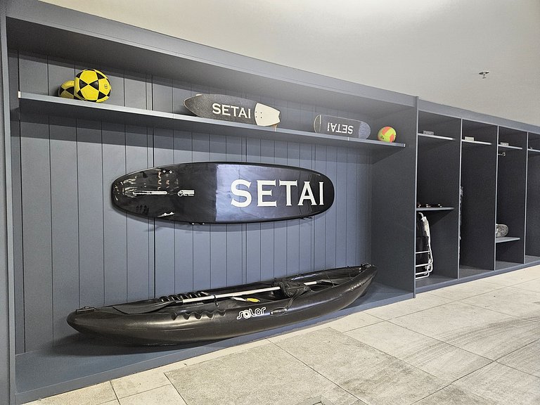 Flat Setai Aquamaris – estilo resort a Beira-Mar