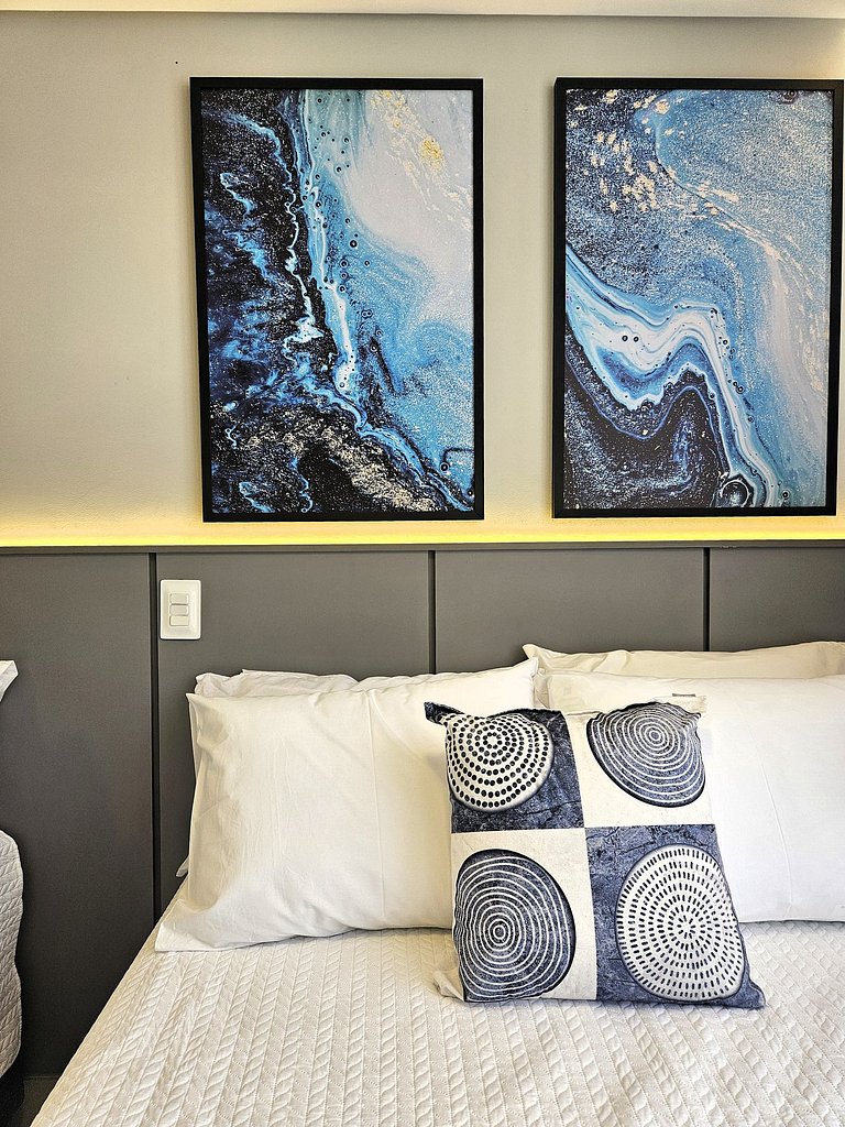 Flat Setai Aquamaris – estilo resort a Beira-Mar