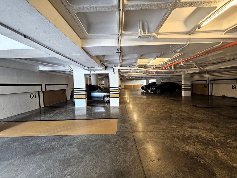 Flat "Pé na areia" com Varanda e Vista Mar