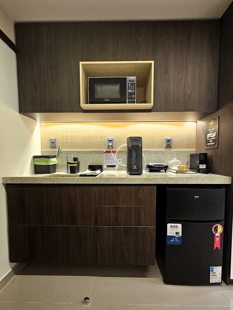 Flat à Beira-Mar com Varanda