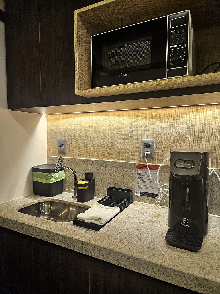 Flat à Beira-Mar com Varanda