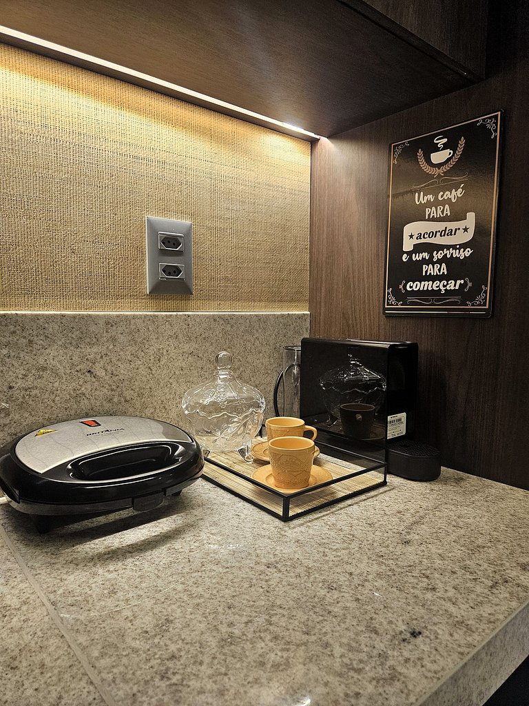 Flat à Beira-Mar com Varanda