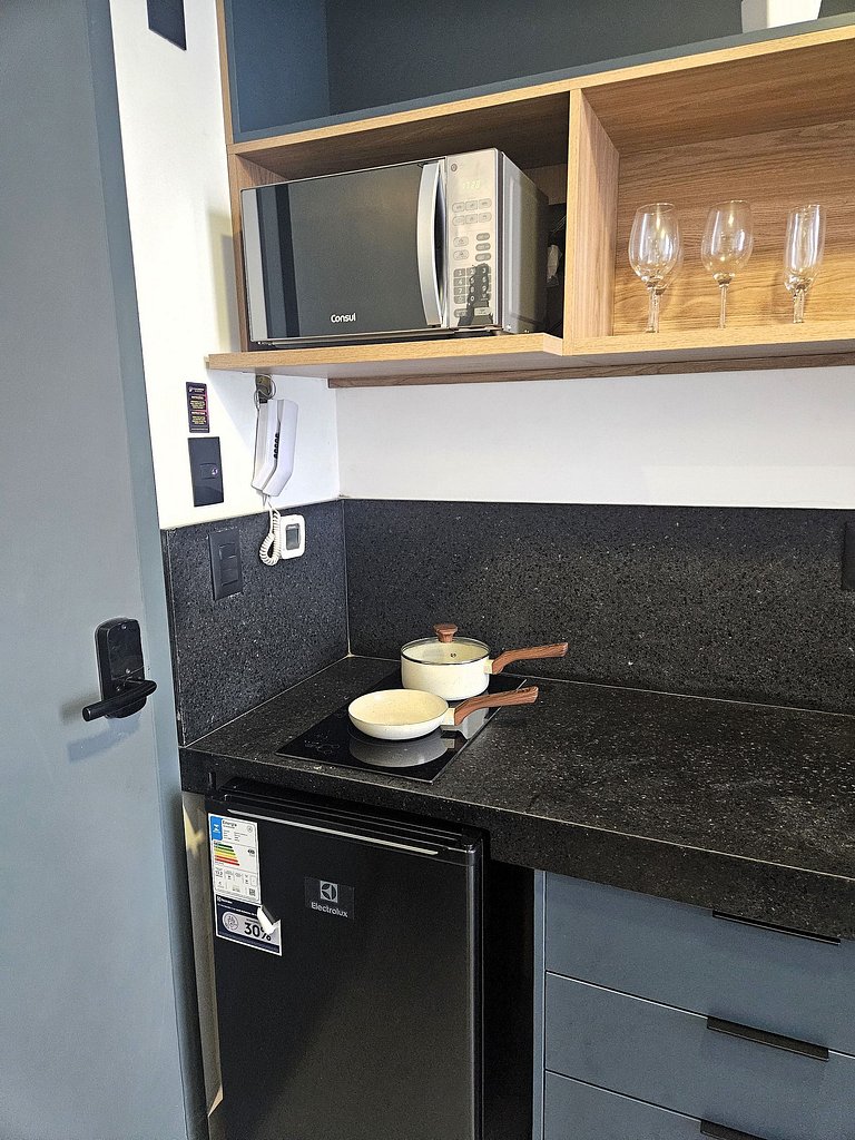 Flat com Varanda e Vista-Mar no Get Sense