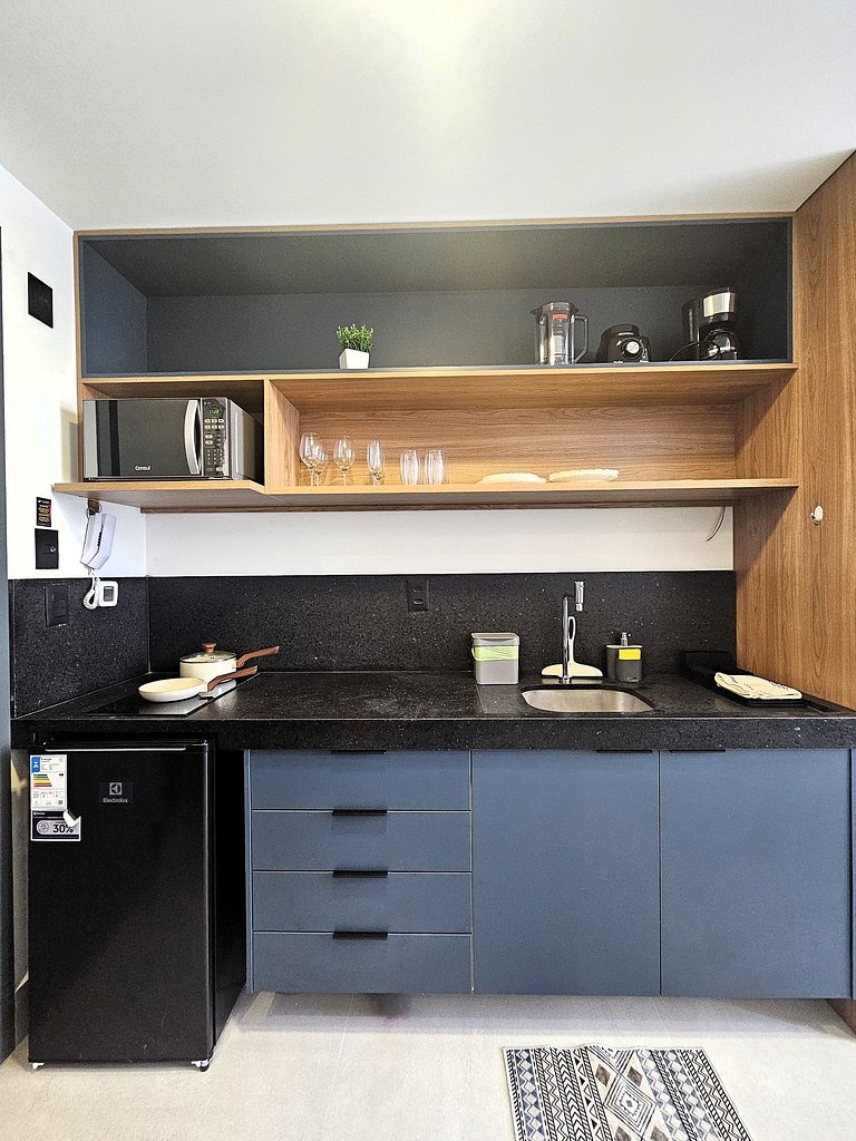 Flat com Varanda e Vista-Mar no Get Sense