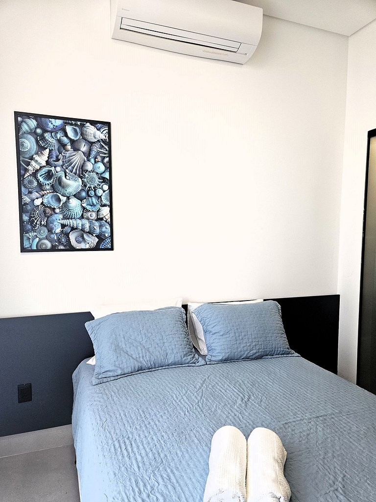 Flat com Varanda e Vista-Mar no Get Sense