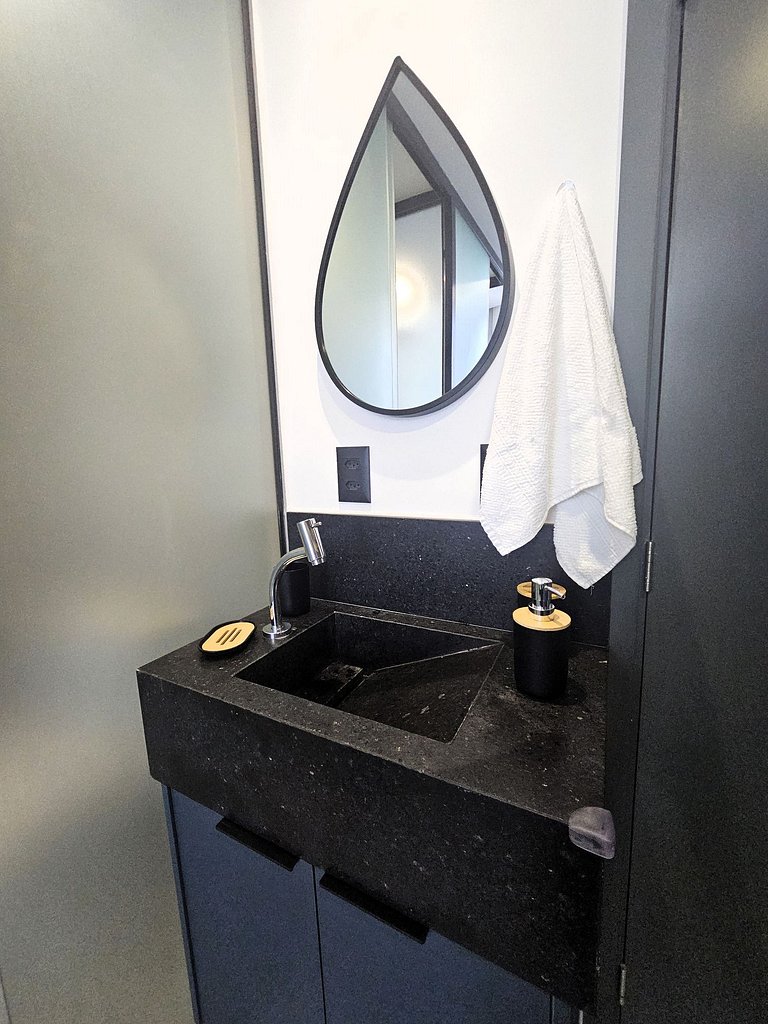 Flat com Varanda e Vista-Mar no Get Sense