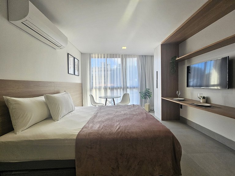 Flat "pé na areia" no Caribessa