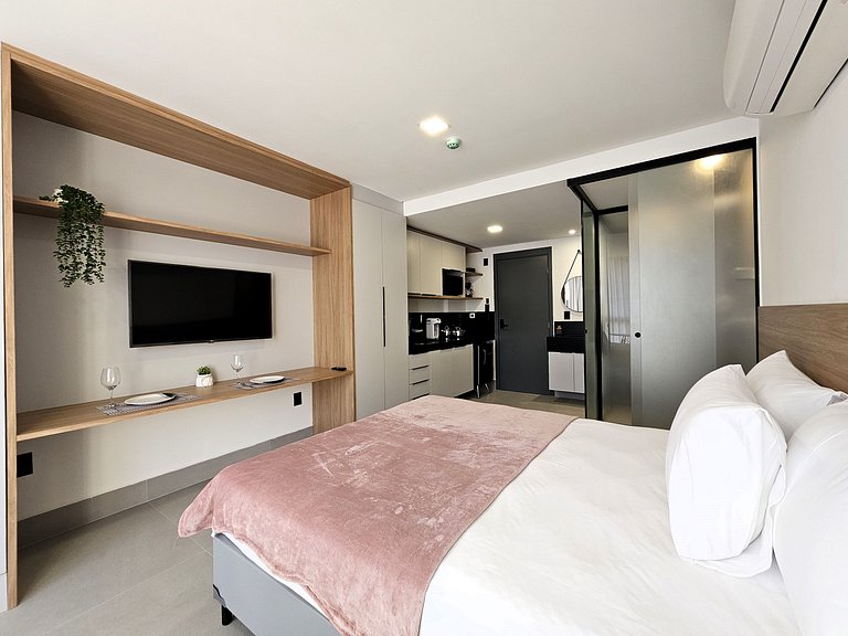 Flat "pé na areia" no Caribessa