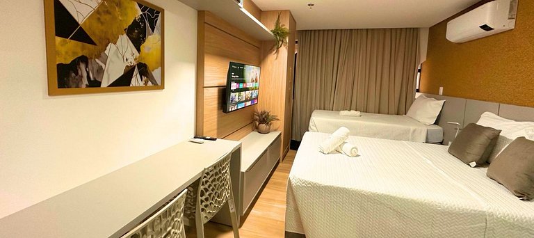 Flat Moderno Beira Mar no Cabo Branco