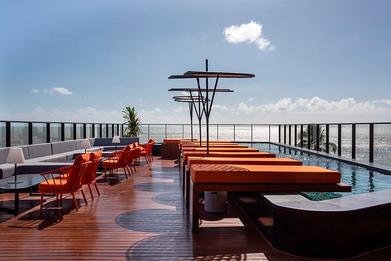 Flat Moderno Beira Mar no Cabo Branco