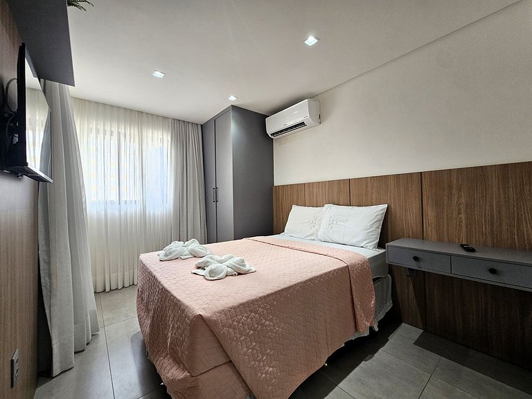 Lindo Apto 2 quartos 100 metros da praia