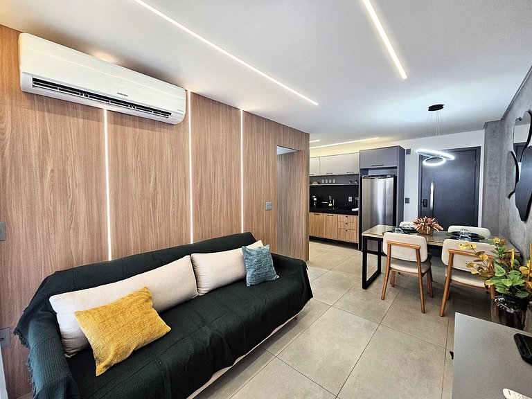 Lindo Apto 2 quartos 100 metros da praia