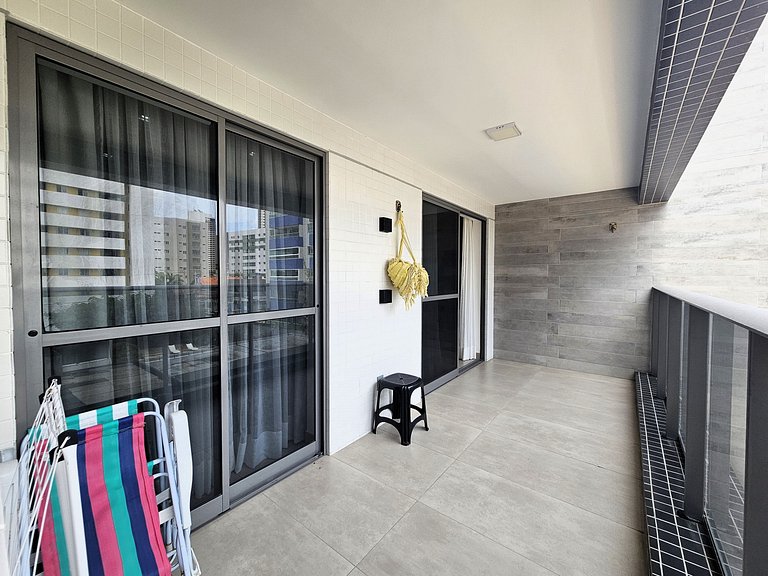 Lindo Apto 2 quartos 100 metros da praia